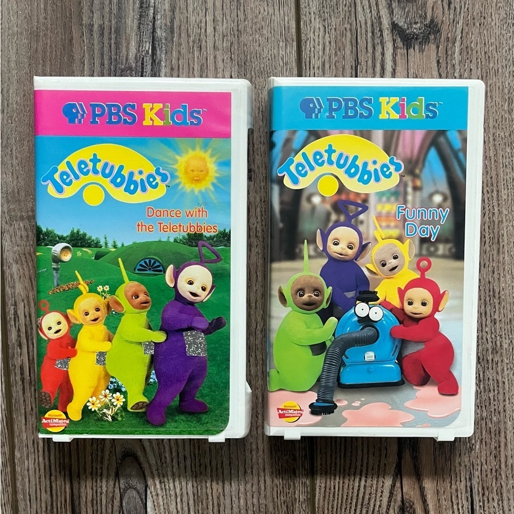 Teletubbies VHS Lot - Dance with Teletubbies- Funny DayTeletubbies PBS KIDS